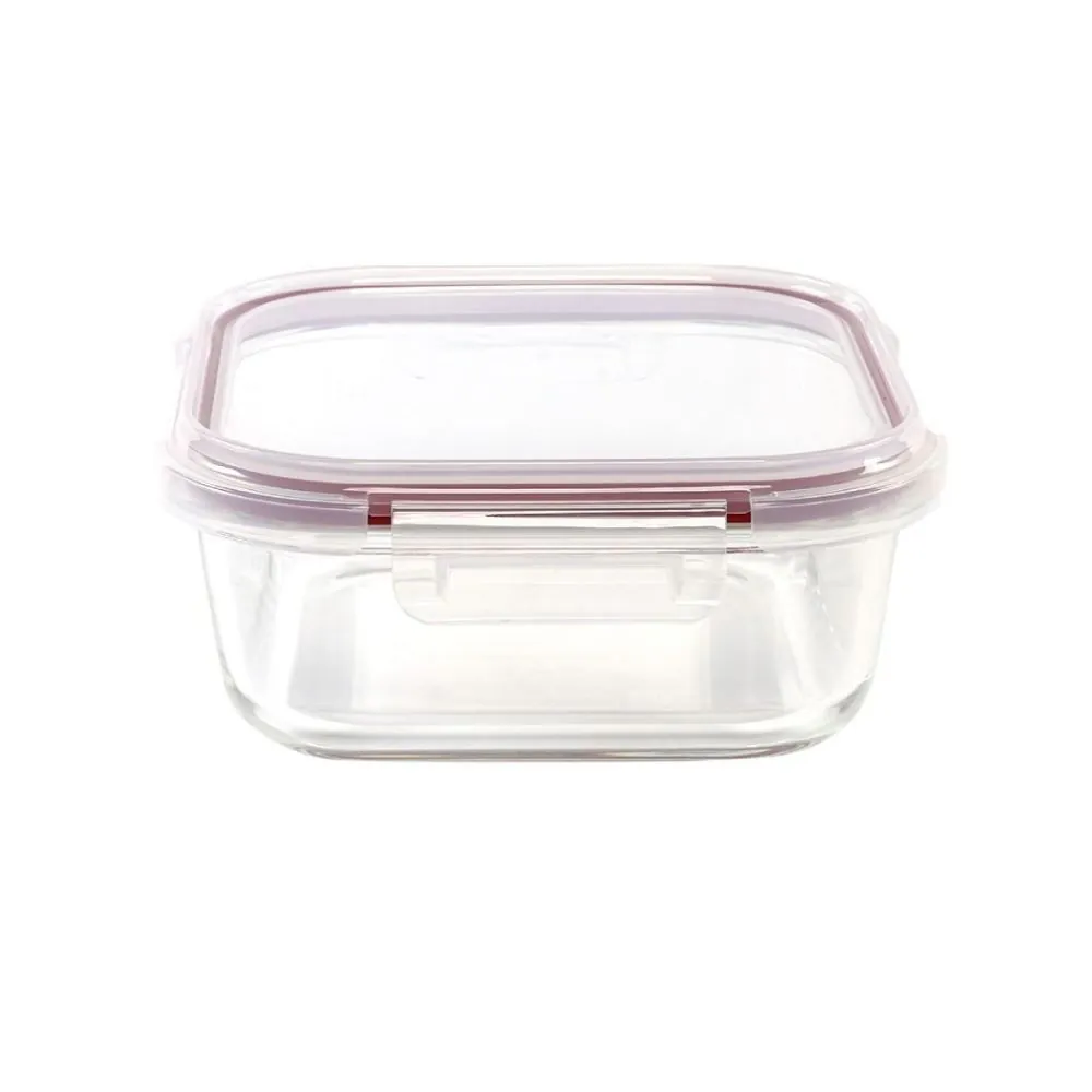 Pote Hermético Quadrado 1,2 Litros - Vidro Transparente