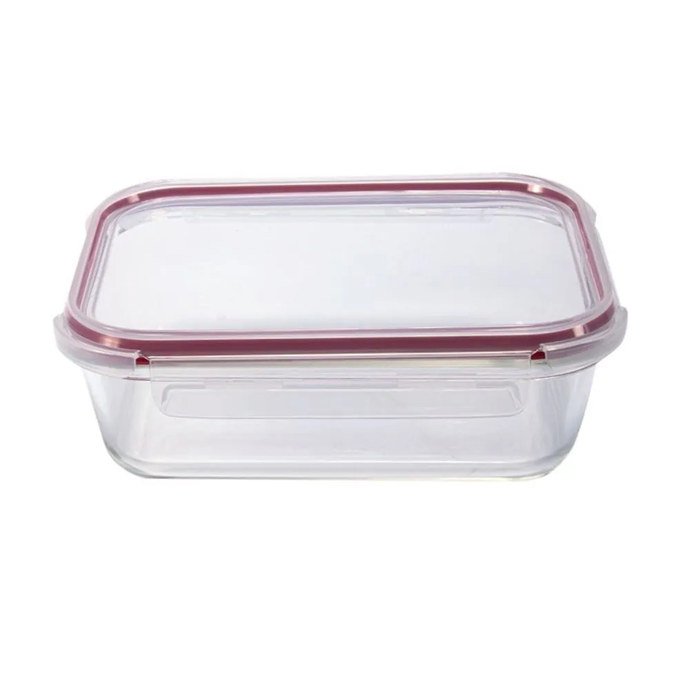 Pote Hermético Retangular 1,5 Litros - Vidro