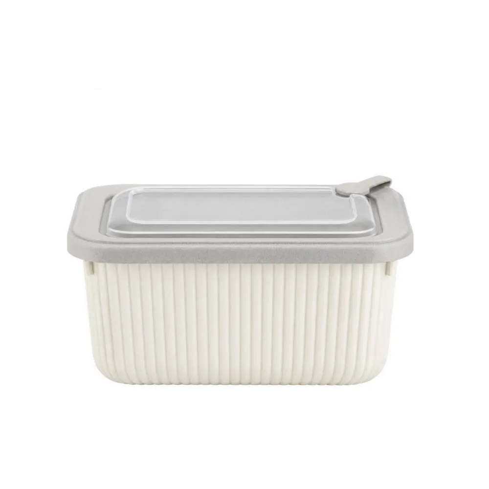 Pote Retangular Camerata 1,05 Litro - Bege