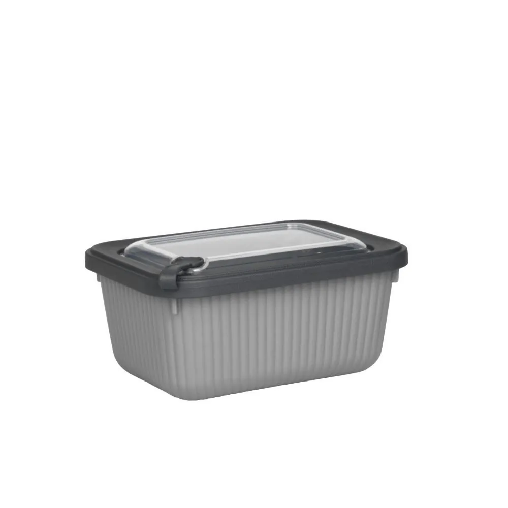 Pote Retangular Camerata 600Ml - Cinza