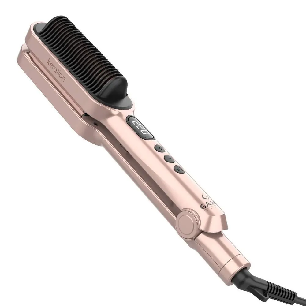 Prancha Modeladora de Cabelos Gama 2 em 1 Waver Brush - Bivolt