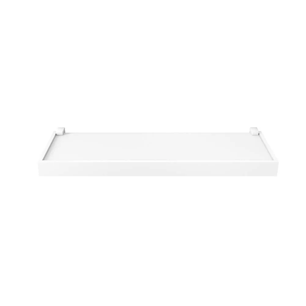 Prateleira 12 X 20 X 60Cm Prat-K C/ Moldura 10Kg - Branca