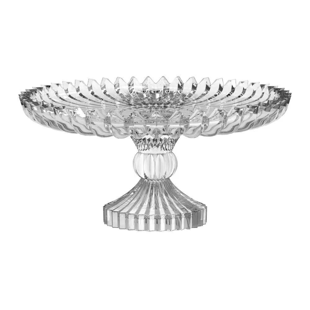 Prato de Bolo com Pé Mônaco 29,5Cm - Transparente