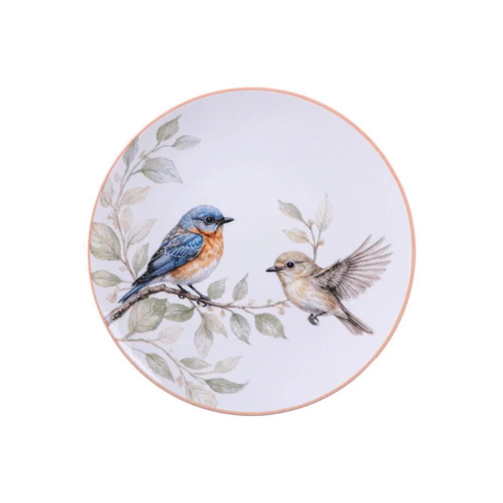 Prato de Sobremesa 19Cm Porcelana Jardim Tramontina - Jardim