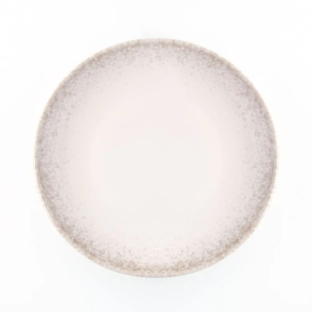 Prato de Sobremesa Ivy Bege 21Cm - Cerâmica