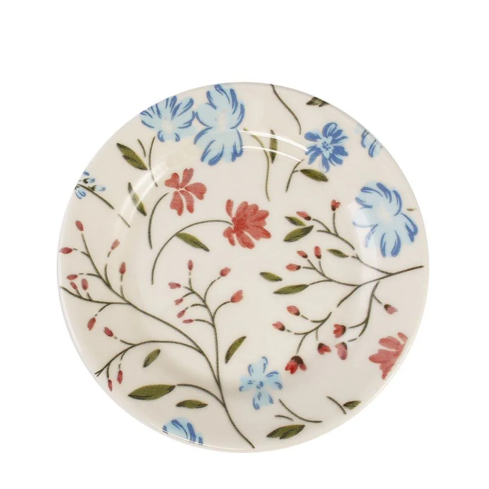 Prato de Sobremesa Mary Biona By 18Cm - Cerâmica Floral