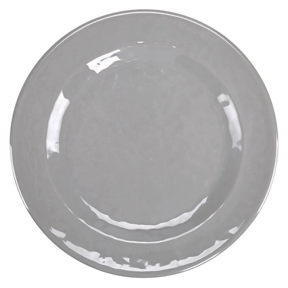 Prato de Sobremesa Melamina 20Cm - Cinza