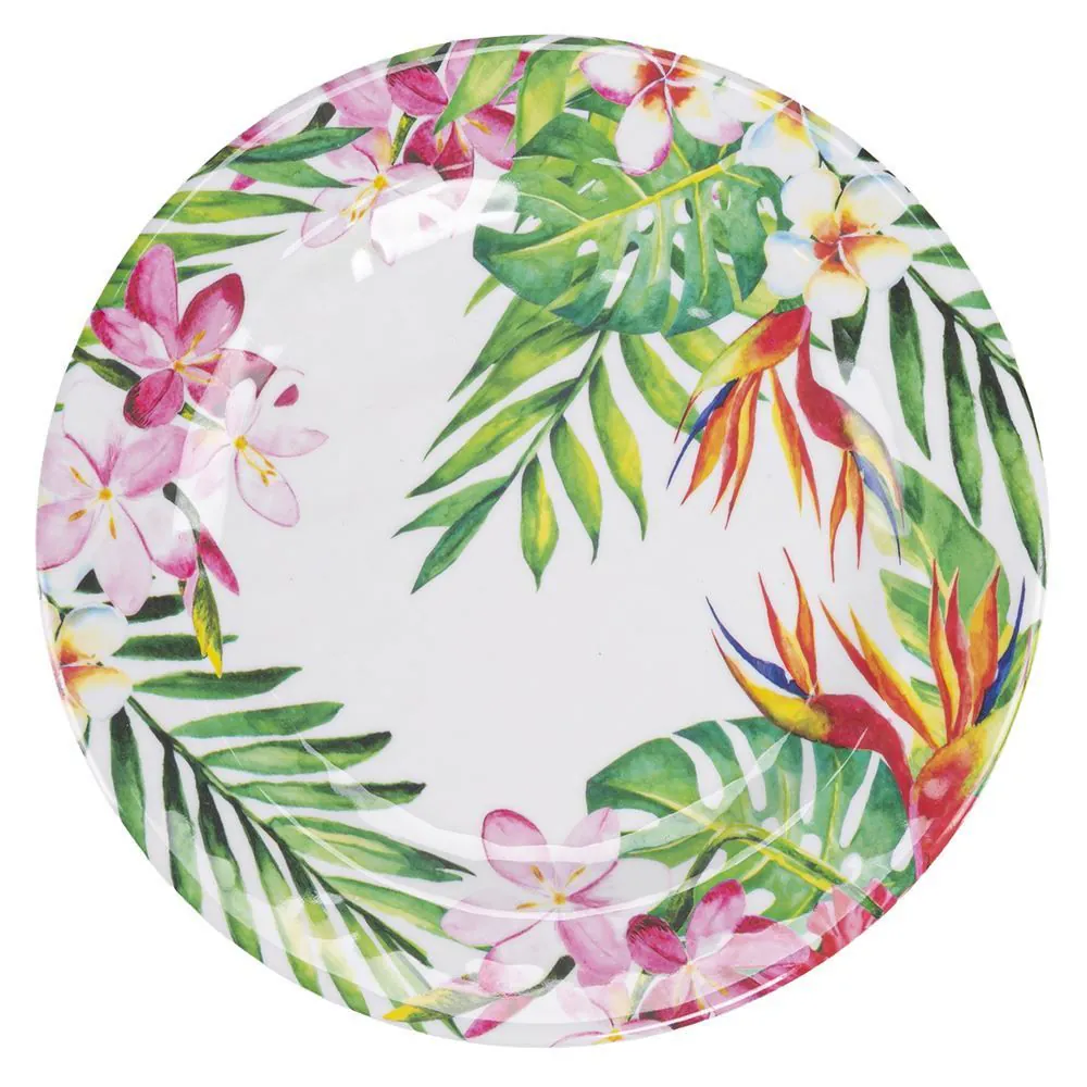 Prato de Sobremesa Melamina 20Cm - Tropical