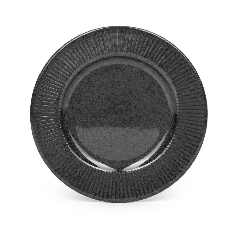 Prato de Sobremesa Porto Fino 20,5Cm - Preto