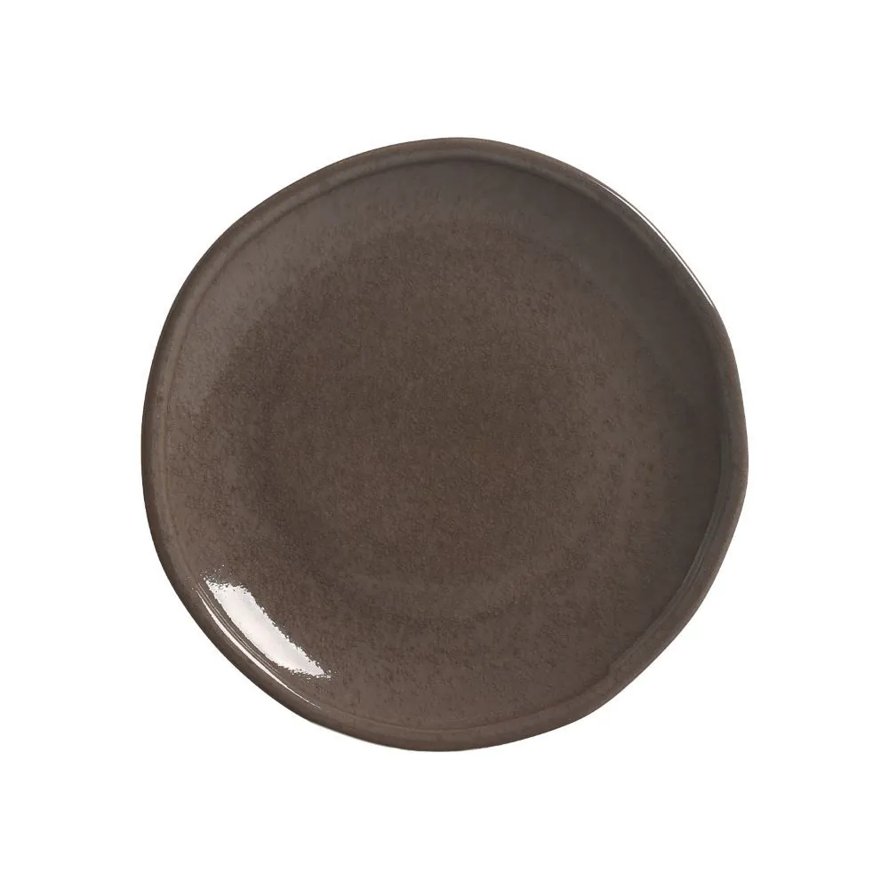 Prato de Sobremesa Stoneware Terra 18,5Cm Porto Brasil - Daily