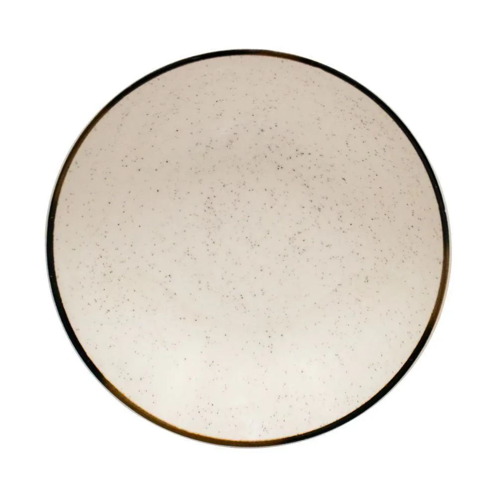 Prato Fundo Cerâmica Unni Brisa Oxford 20,5 Cm - Bege