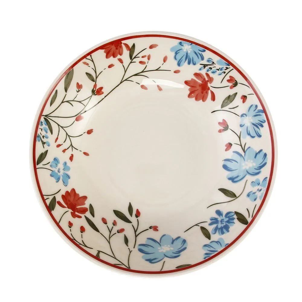 Prato Fundo Mary Biona By 20,5Cm - Cerâmica Floral