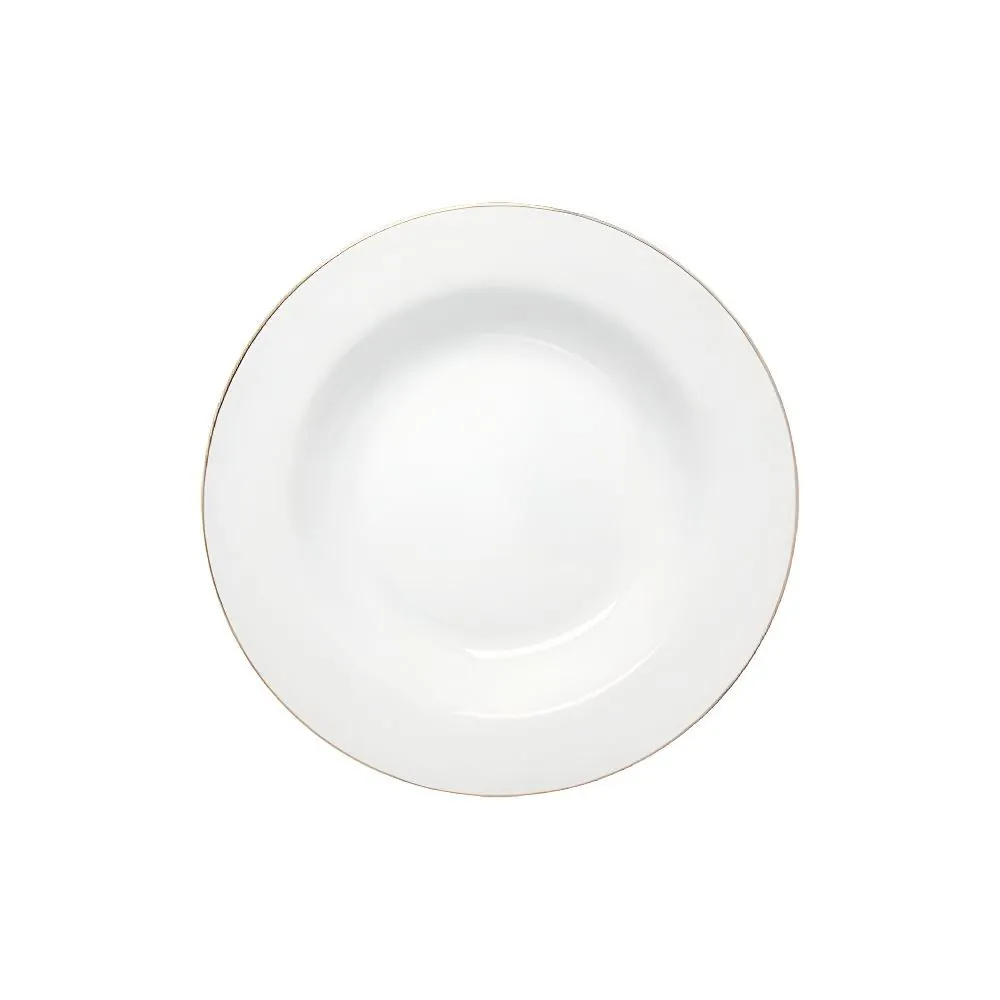 Prato Fundo Royal Filete Dourado Hauskraft - 22 Cm