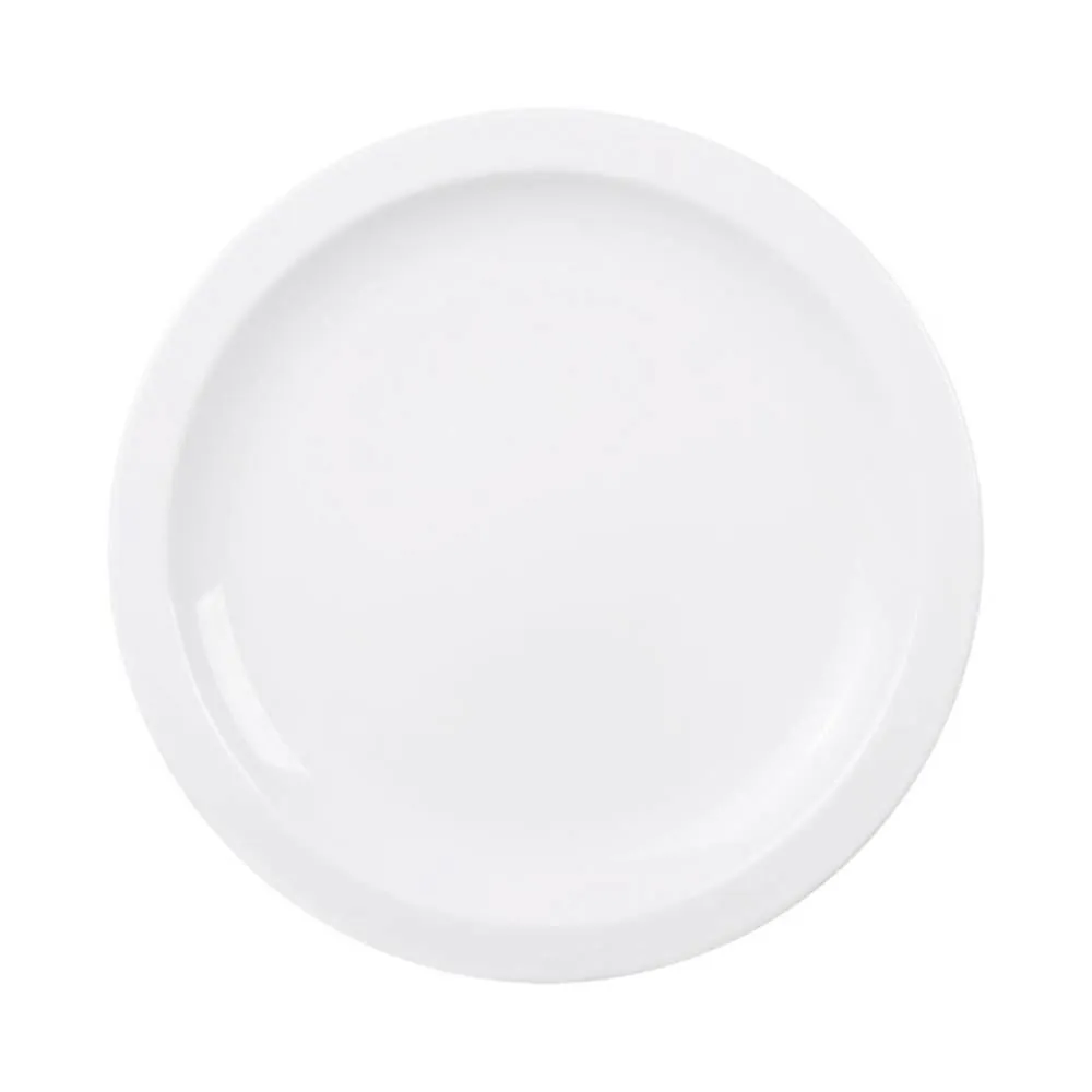 Prato Raso de Porcelana Laura Tramontina 25,4Cm - Branco