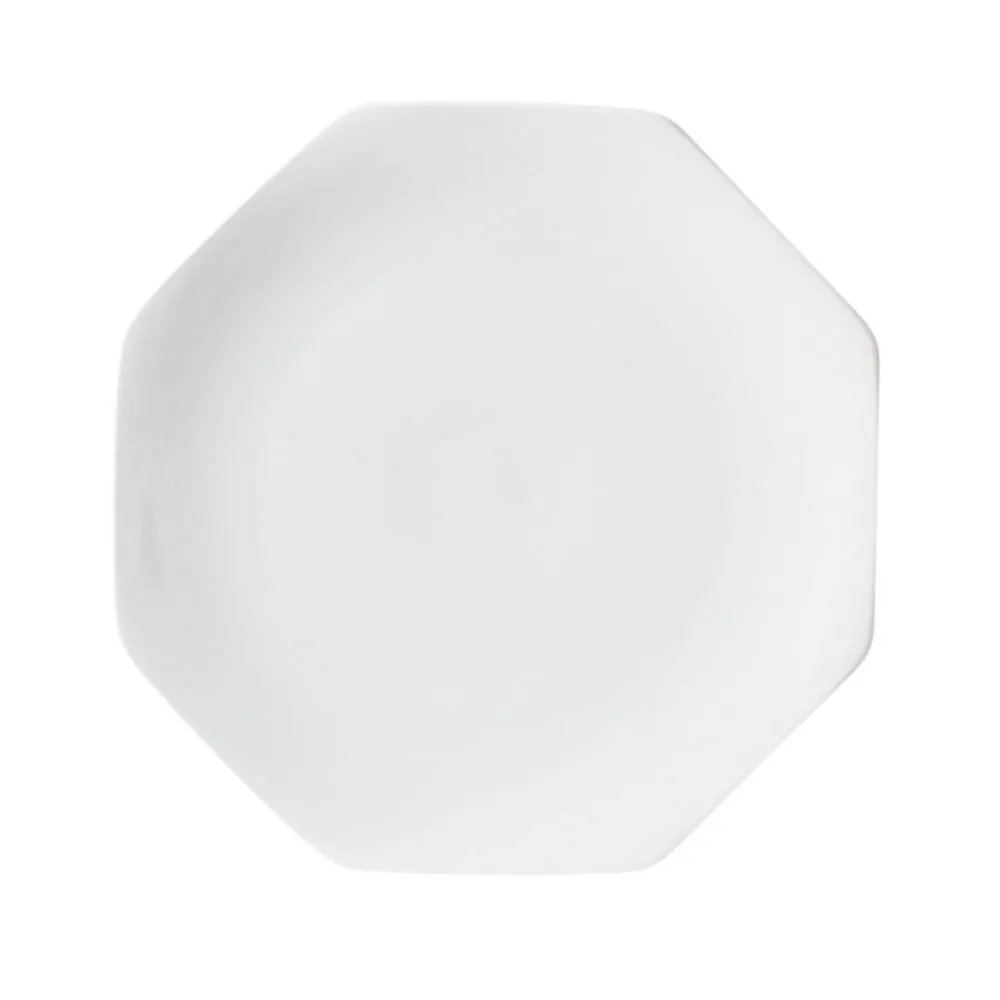 Prato Raso de Porcelana Orion Schmidt 28 Cm - Branco