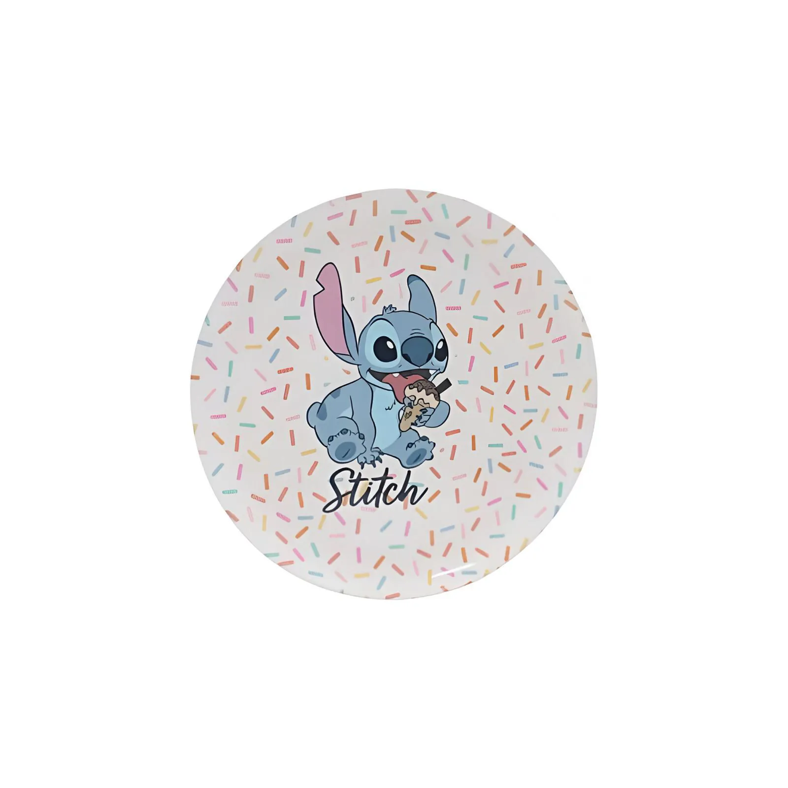 Prato Raso Melamina Disney 20,2Cm - Stitch