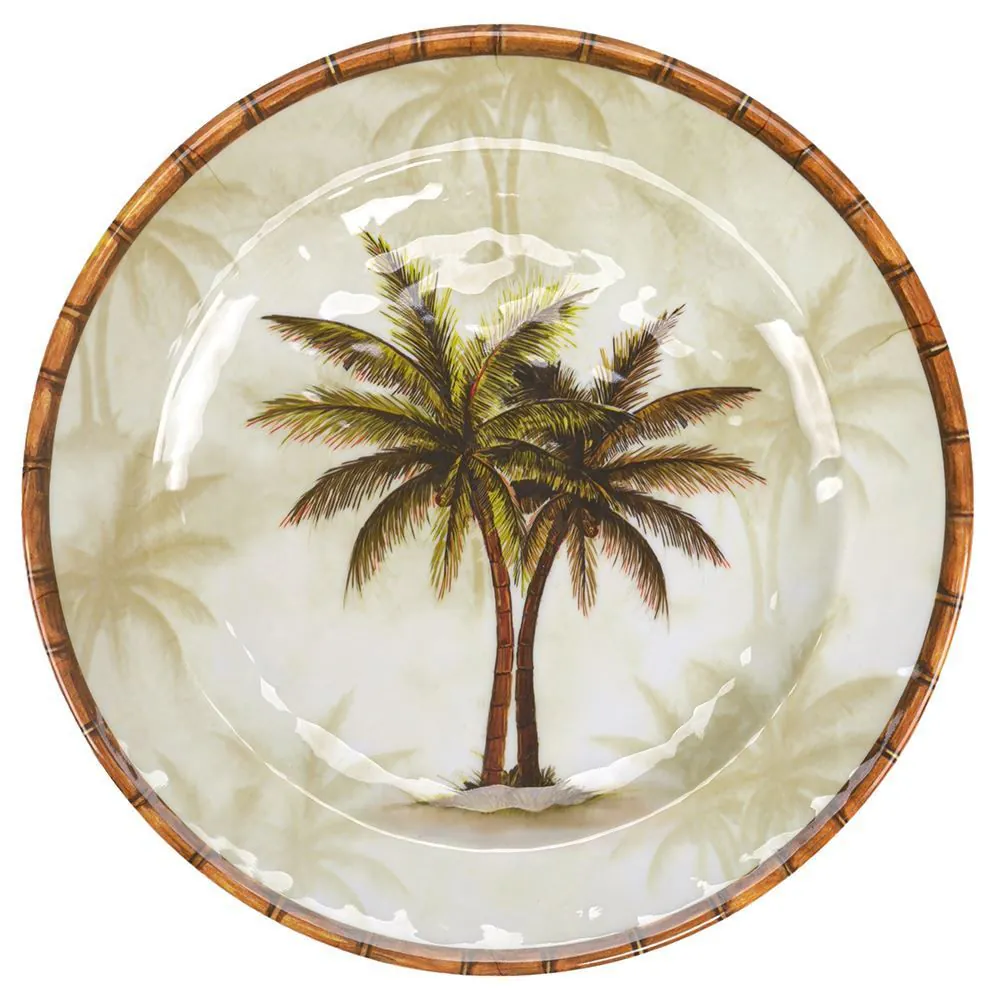 Prato Raso Melamina 28Cm - Bambu