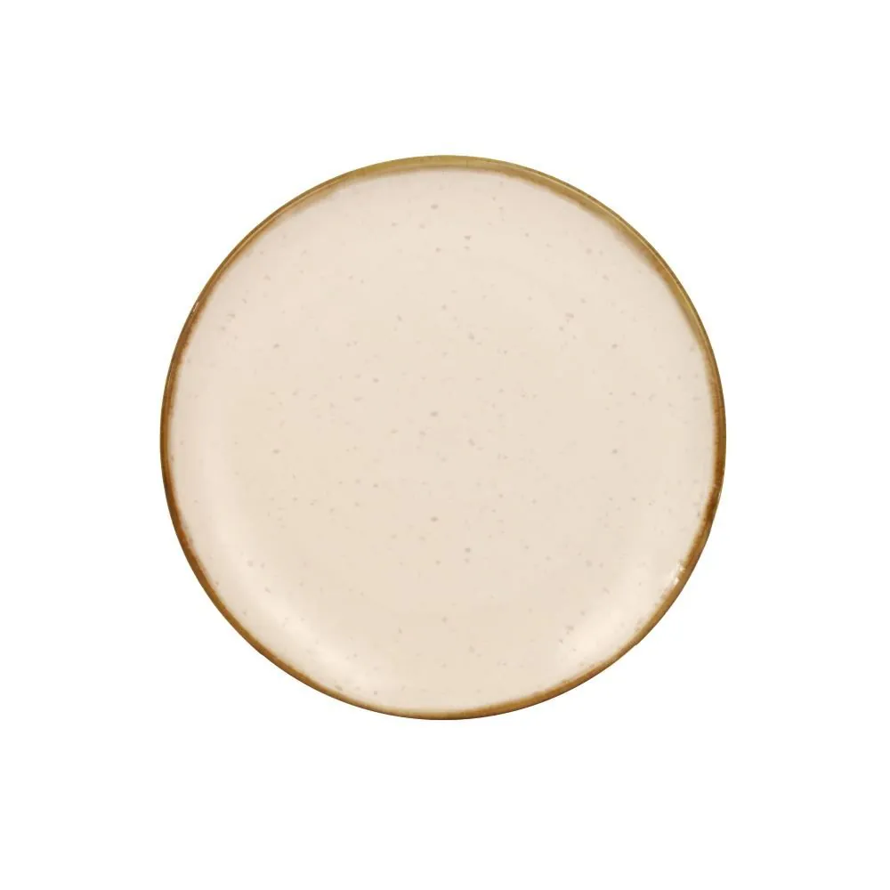 Prato Raso Reativa Luxor 25Cm - Bege