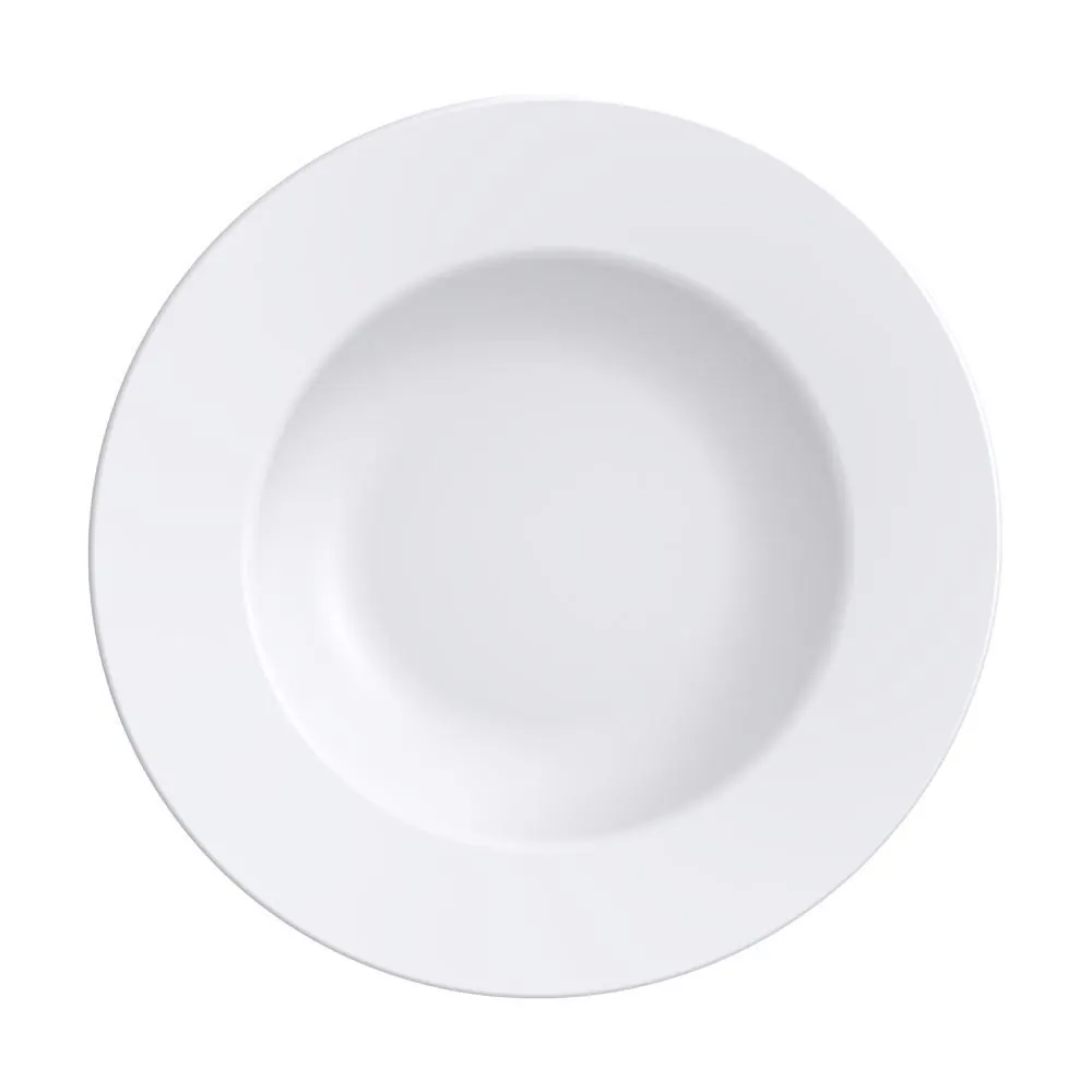 Prato Raso Maria Augusta Tramontina de Porcelana 27Cm - Porcelana Branca