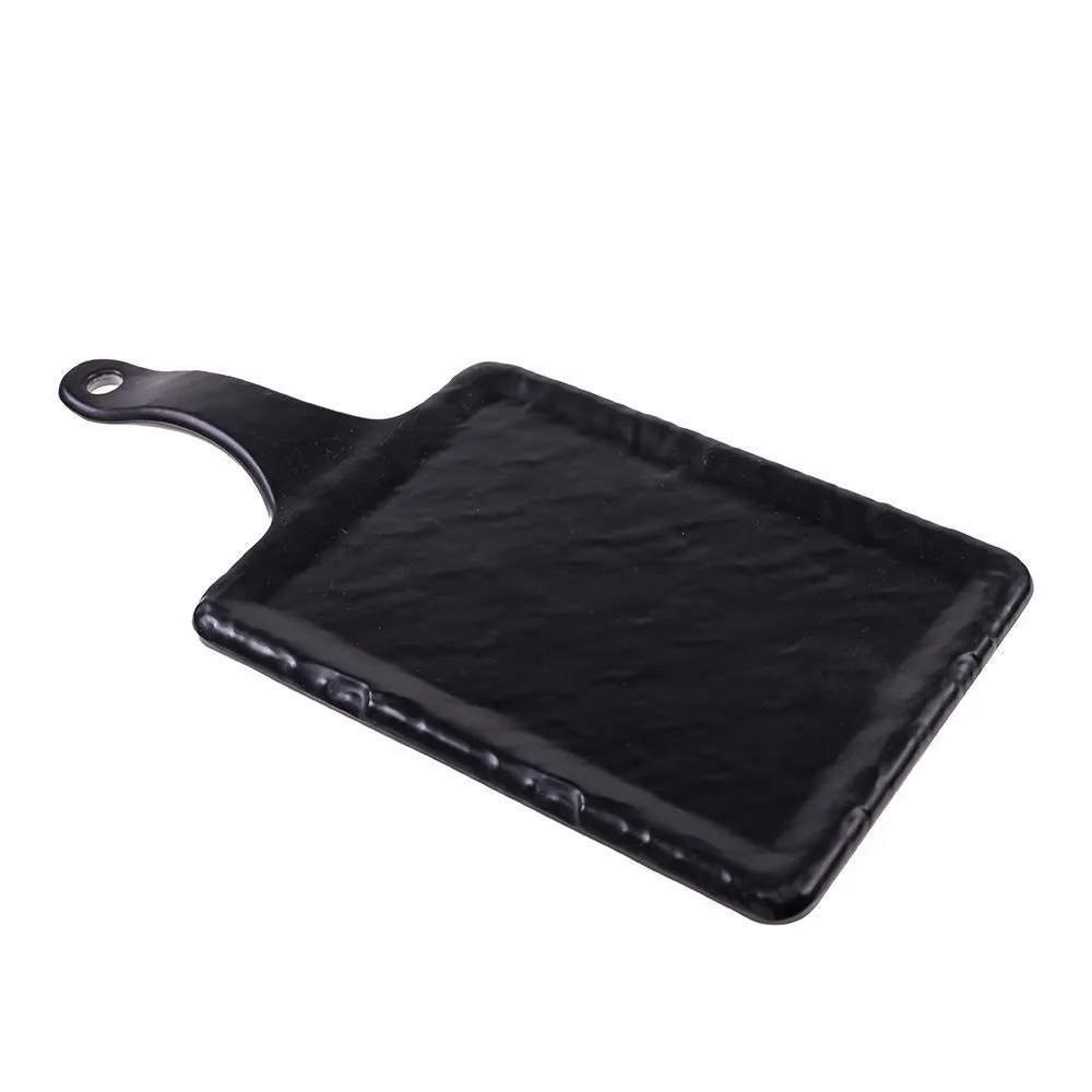Prato Retangular com Cabo 17,4Cm - Preto