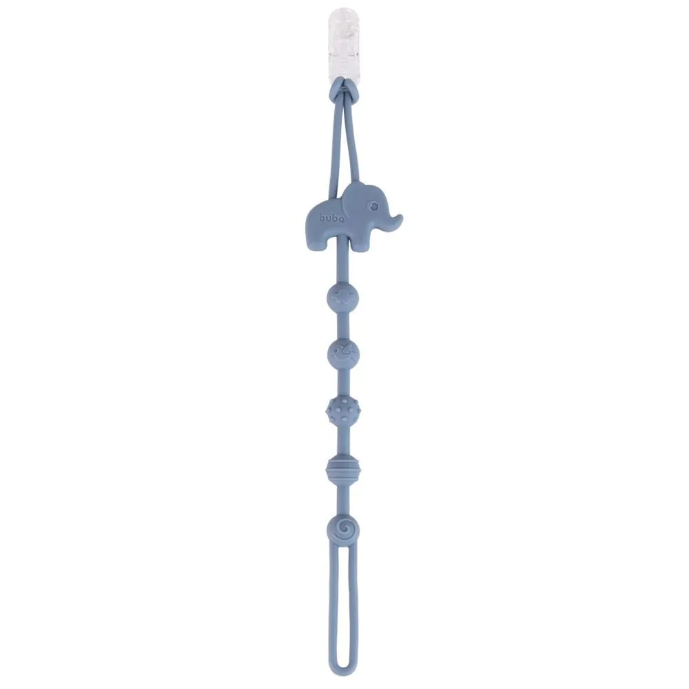 Prendedor de Chupeta em Silicone Cloudy Buba - Elefante