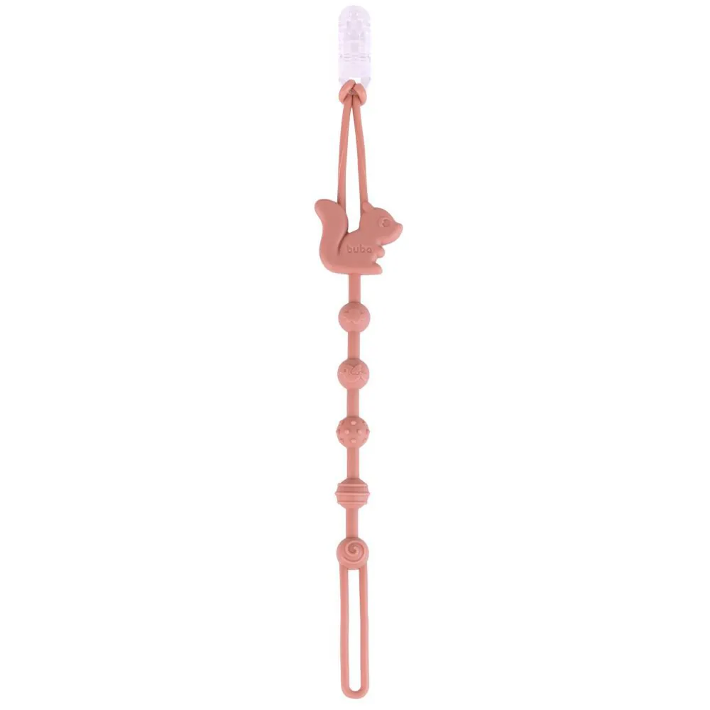 Prendedor de Chupeta em Silicone Cloudy Buba - Esquilo