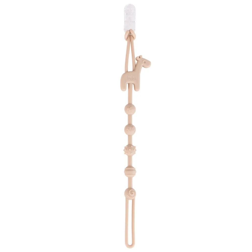 Prendedor de Chupeta em Silicone Cloudy Buba - Girafa
