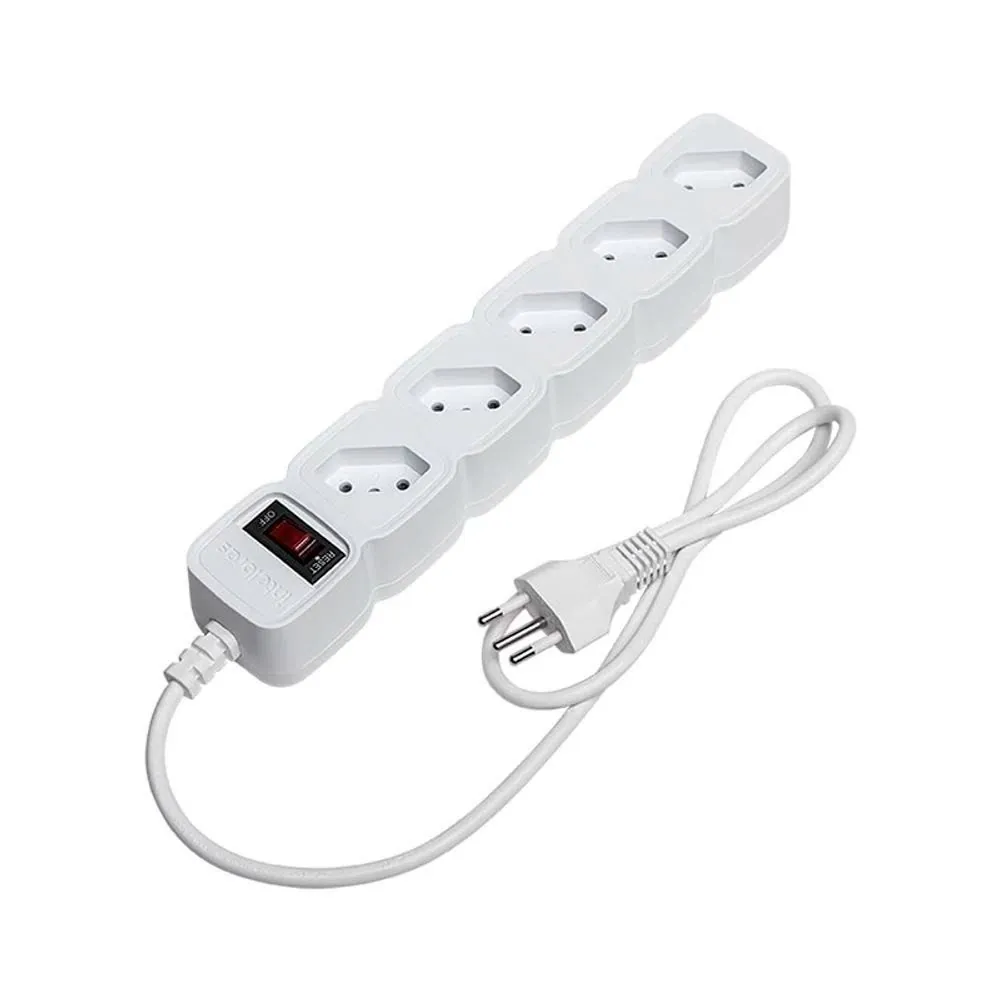 Extensão Protetor Eletrônico com 5 Tomadas Intelbras Epe 205 - Branco