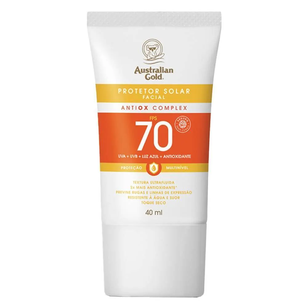 Protetor Solar Facial Australian Gold Antiox Complex Fps 70 - 40ml