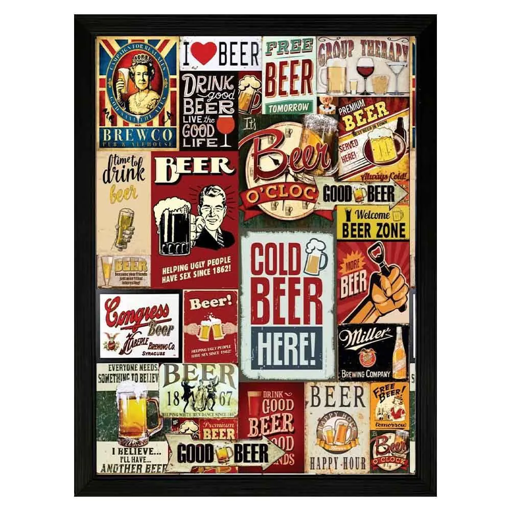 Quadro Retangular 33Cm Fx Quadros - Beer
