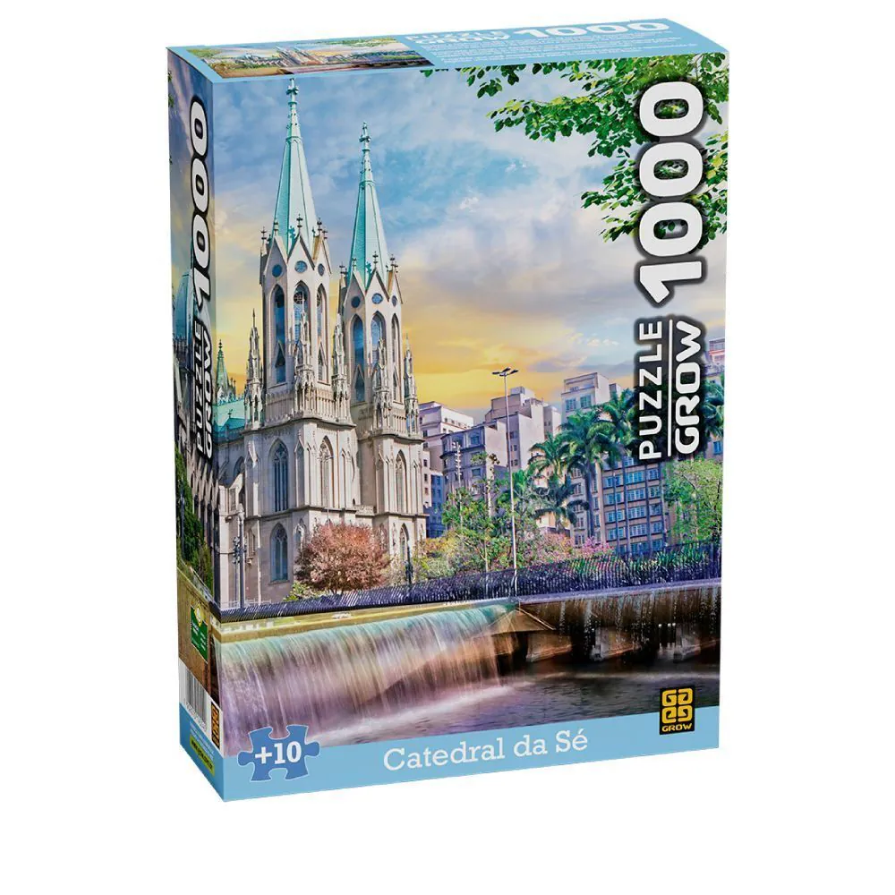 Quebra-Cabeça Catedral da Sé 1000 Peças Grow - 04554
