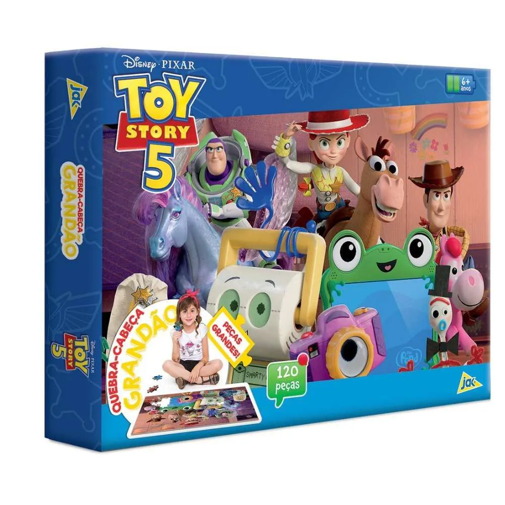 Quebra-Cabeça 120 Peças Grandão Toy Story 5 Toyster - 3428