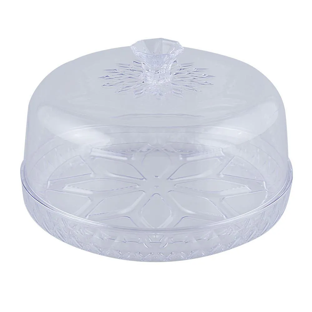 Queijeira com Tampa Plasútil Glamour 18Cm - Transparente