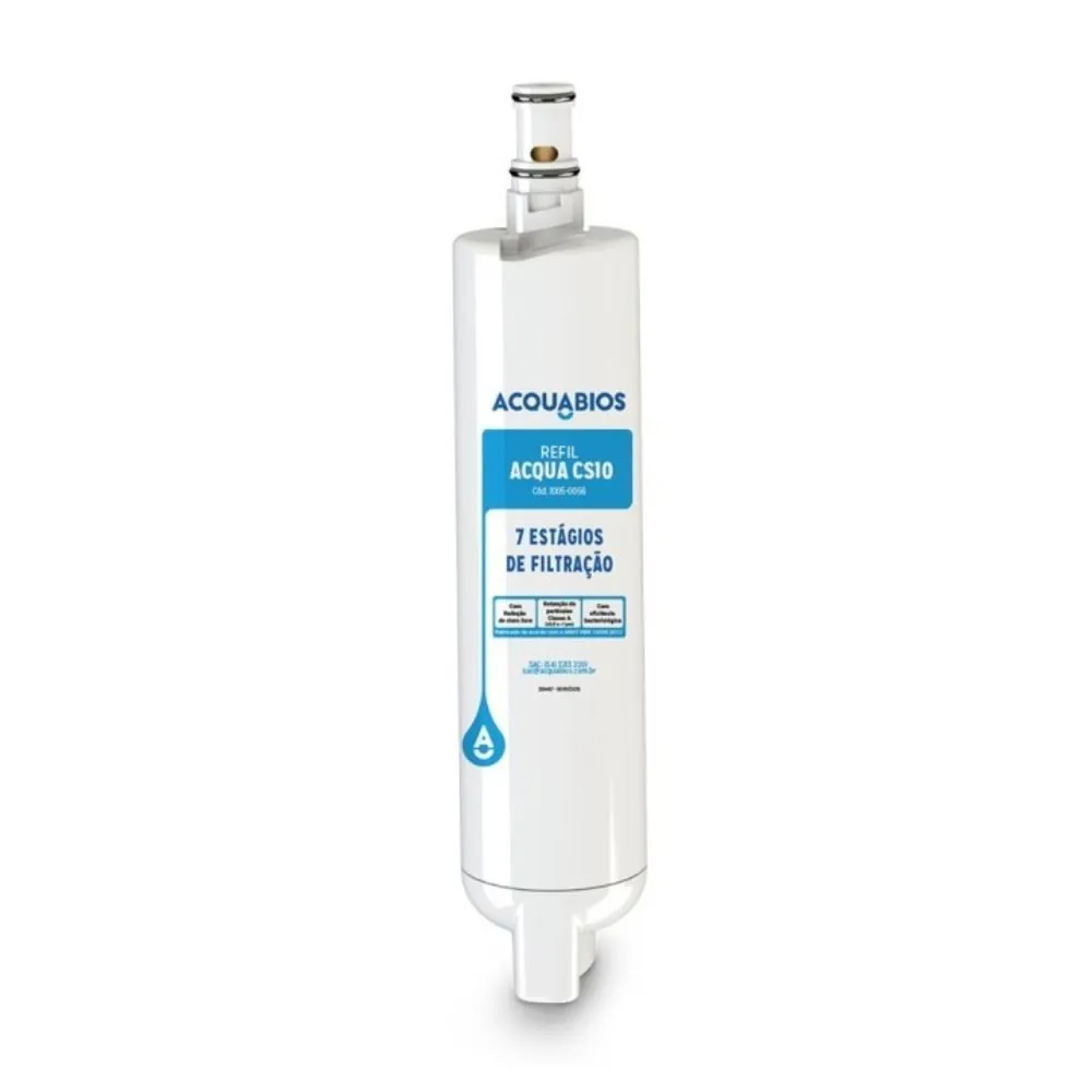 Refil Acquabios Acqua Cs10 34/31 Ultrafiltração para Purificador Consul - 1005-0056