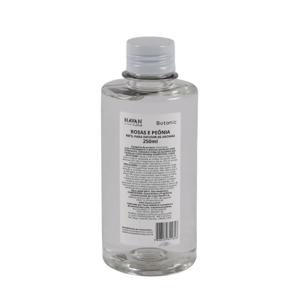 Refil Difusor de Aromas Botanic - Rosas e Peônia