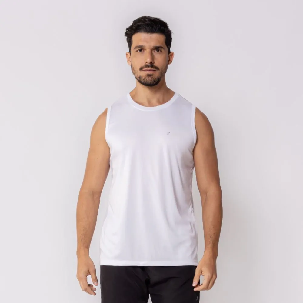 Regata Masculina Básica Dry Fit Scream Branco