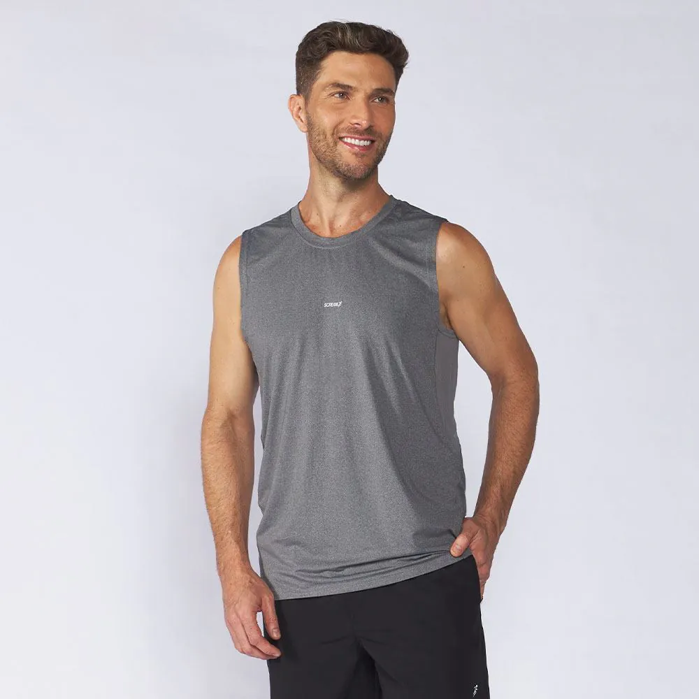 Regata Esportiva Masculina Scream Cinza Mescla