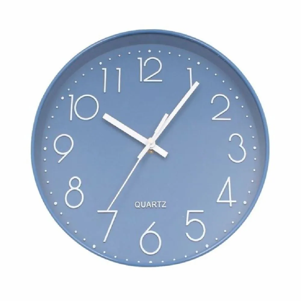 Relógio de Parede Azul - 30 Cm