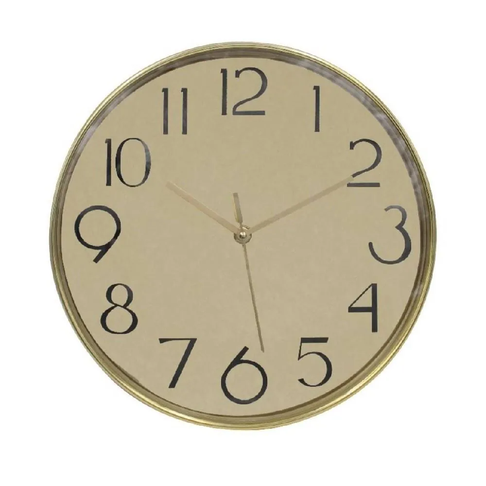 Relógio de Parede Dourado - 30cm