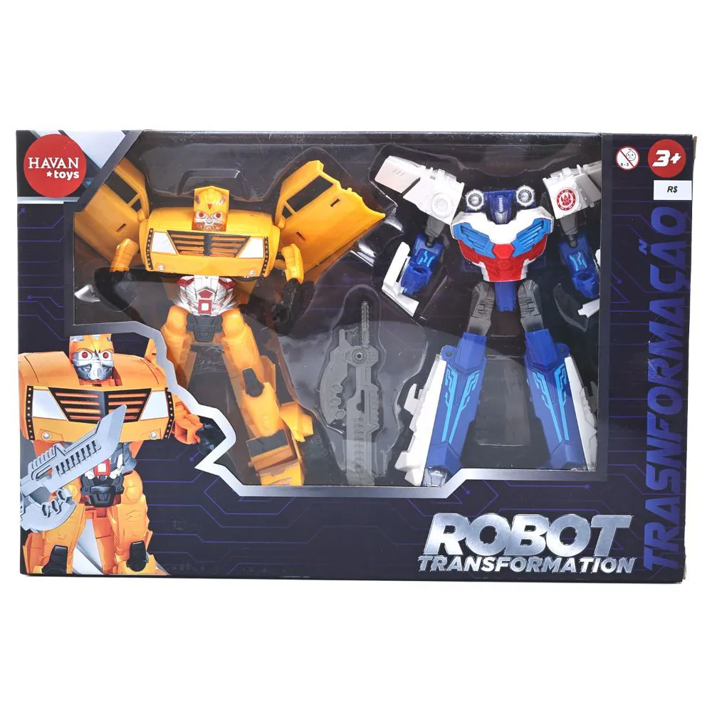 Robô Transformador Camaro e Caminhão Toys - HBR0370