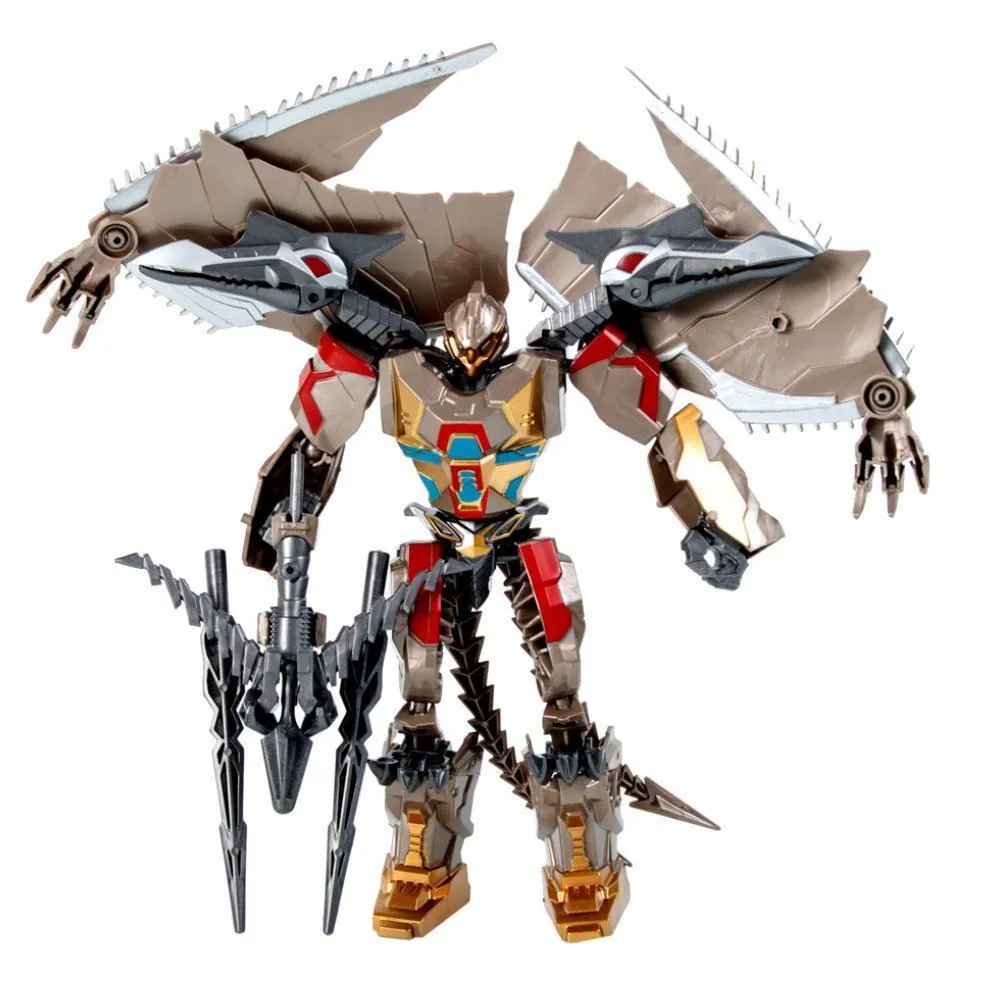 Robô Transformador Dino Cinza Toys - HBR0515
