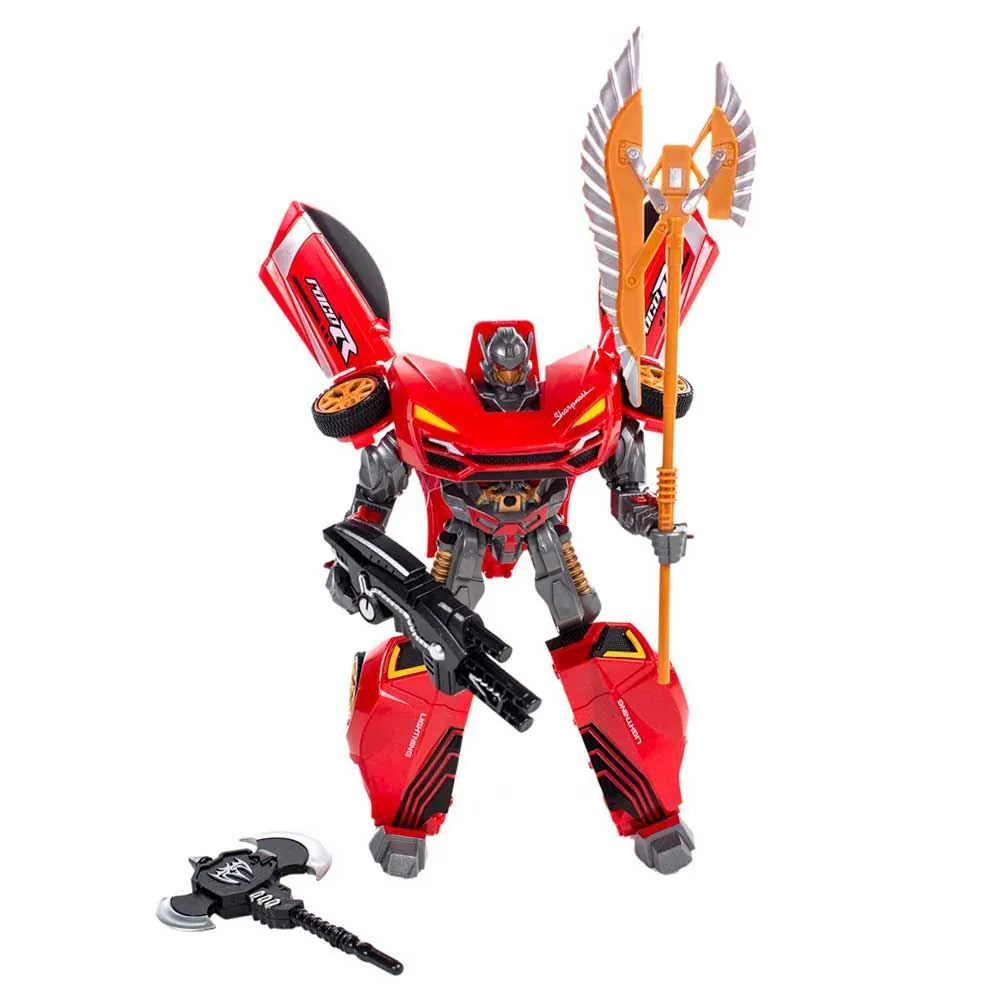 Robô Transformador Grande Vermelho Toys - HBR0371