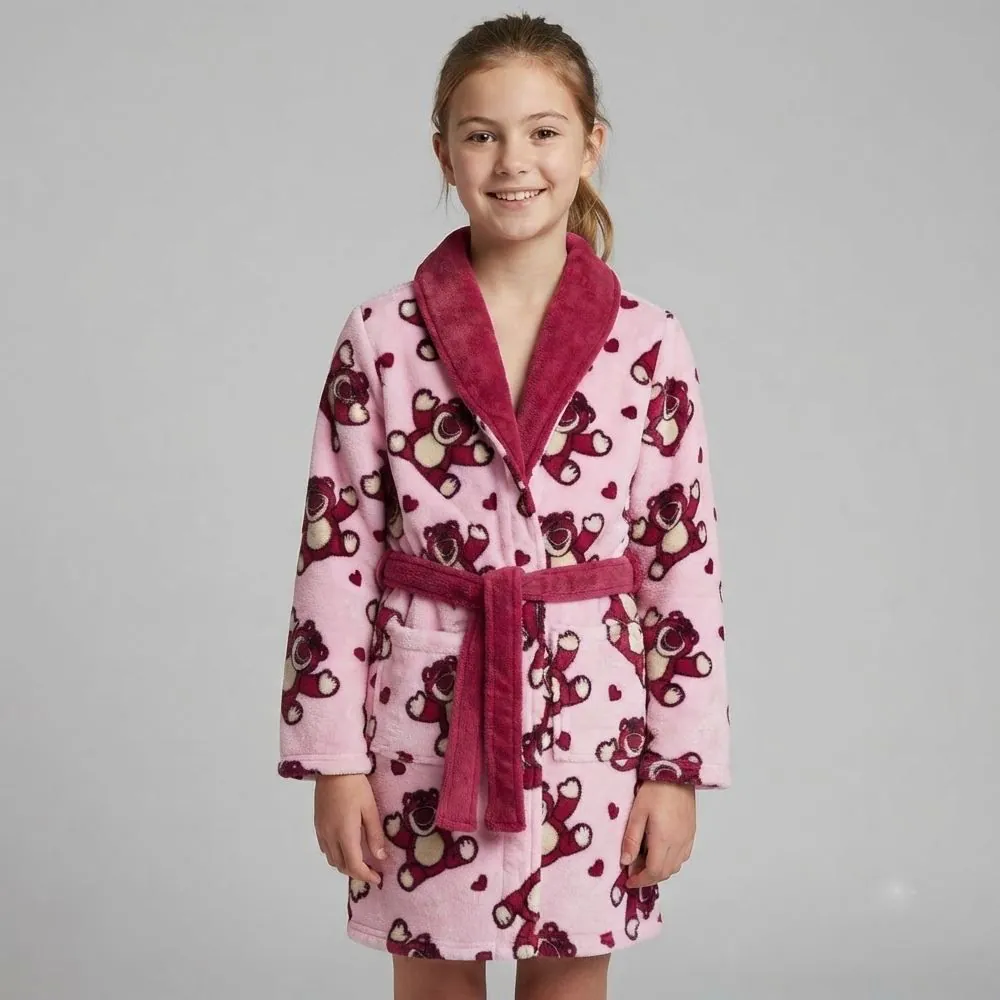 Roupão Infantil G Microfibra Disney - Lotso