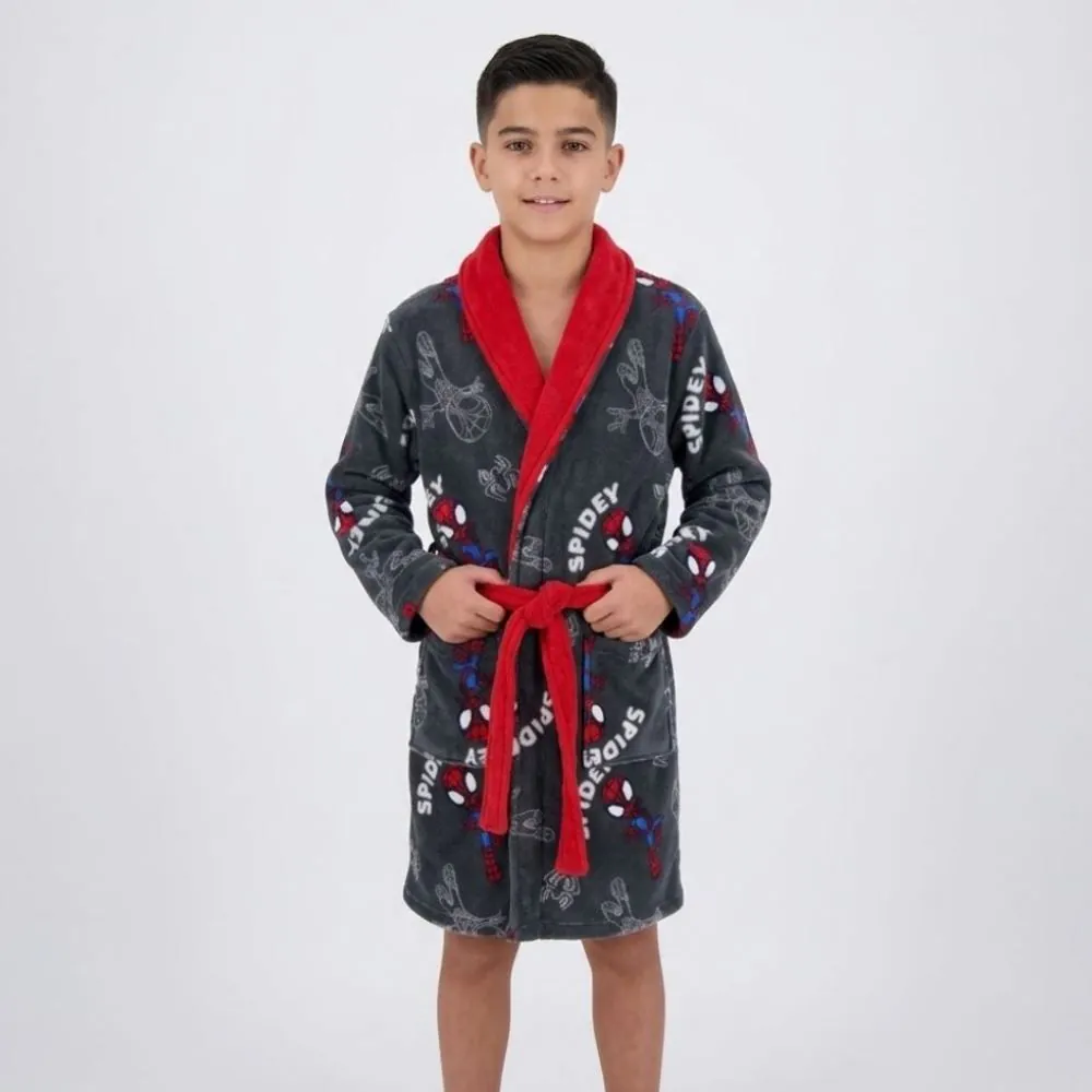 Roupão Infantil G Microfibra Disney - Spidey
