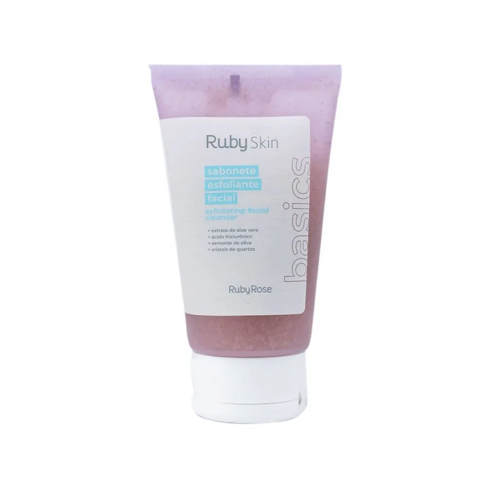 Sabonete Esfoliante Facial Basics Ruby Rose 80G