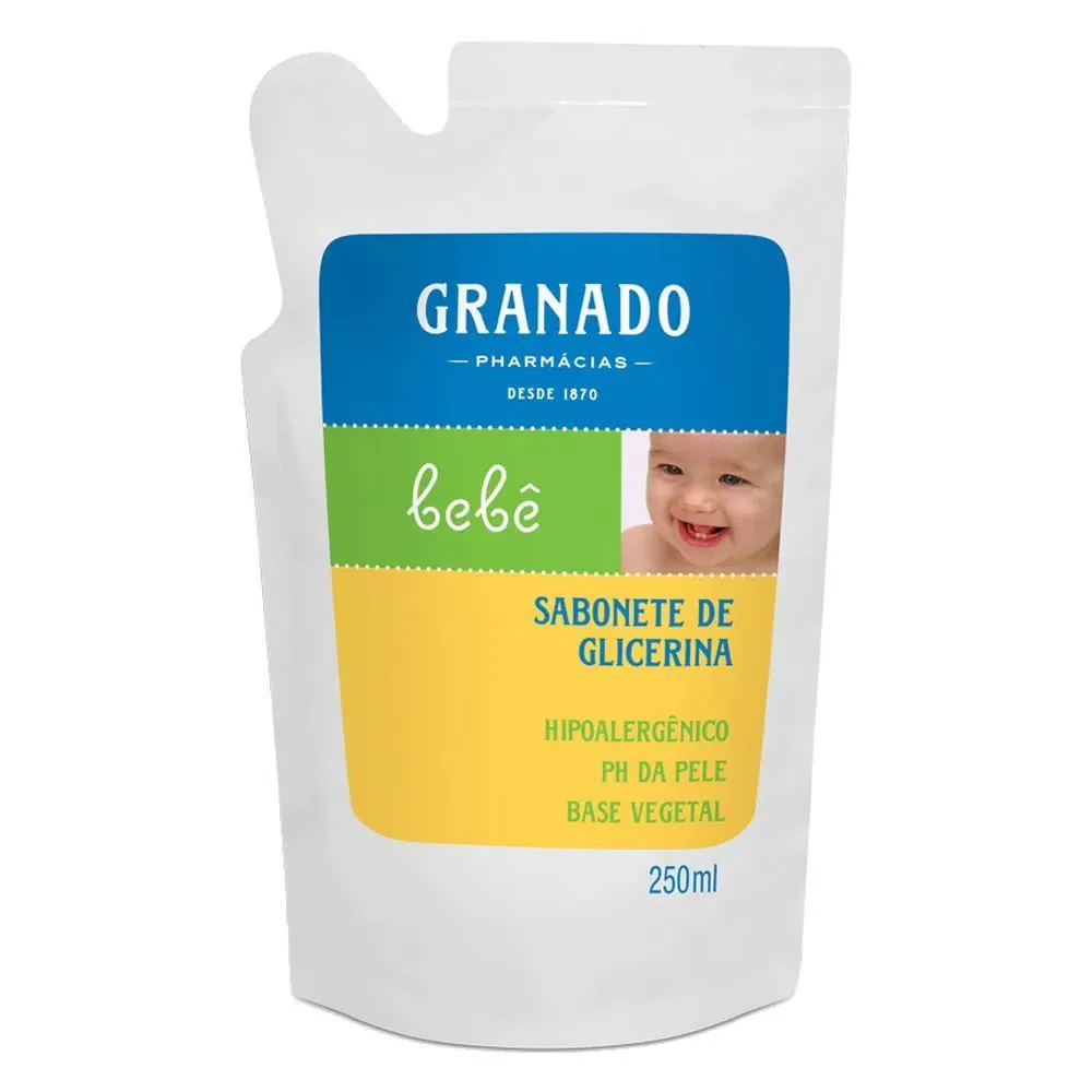 Sabonete Liquido de Glicerina Granado Bebê 250Ml - Refil