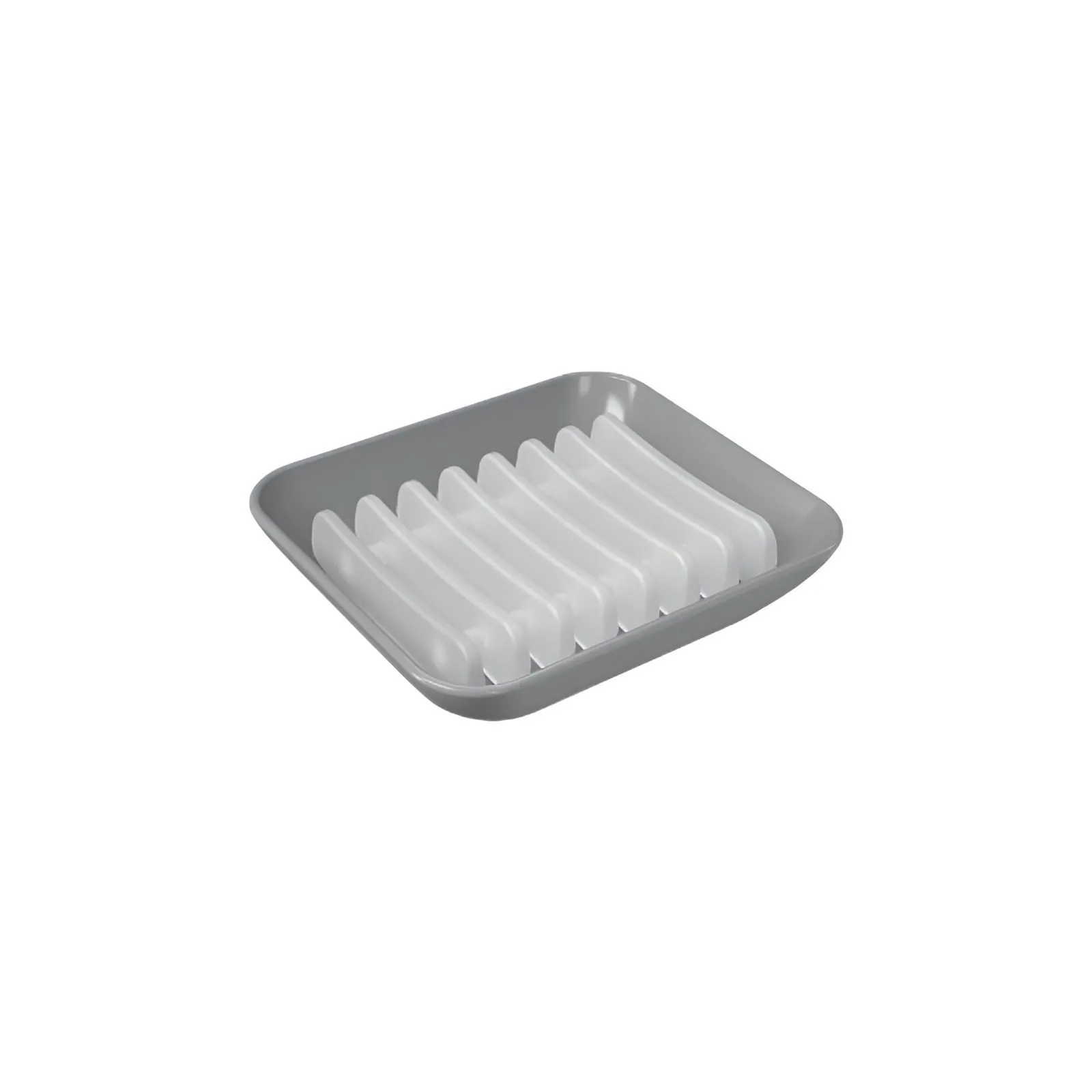 Saboneteira New Square Coza 10,3Cm - Cinza Médio