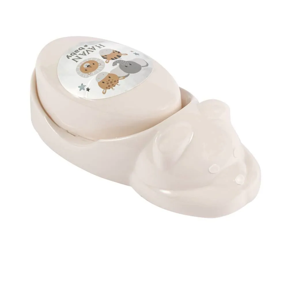 Saboneteira Urso Fofura Baby - Linho