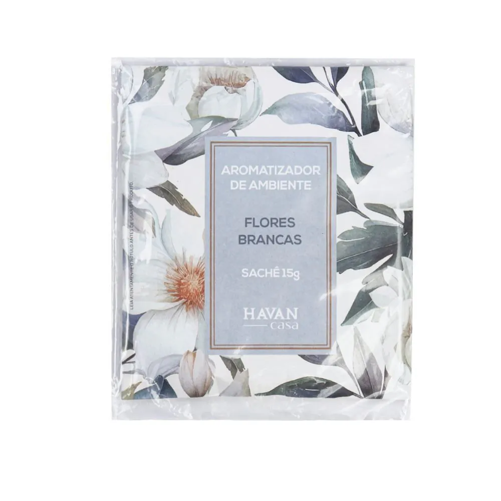 Sachê Aromatizante Evita Mofo 15G - Flores Brancas