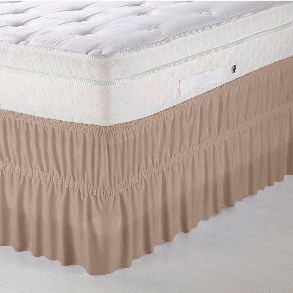Saia para Cama Box King com Elástico Solecasa - Areia
